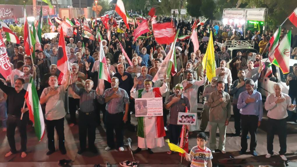 فریاد وحدت آبادان و خرمشهر علیه زیاده‌خواهی آمریکا