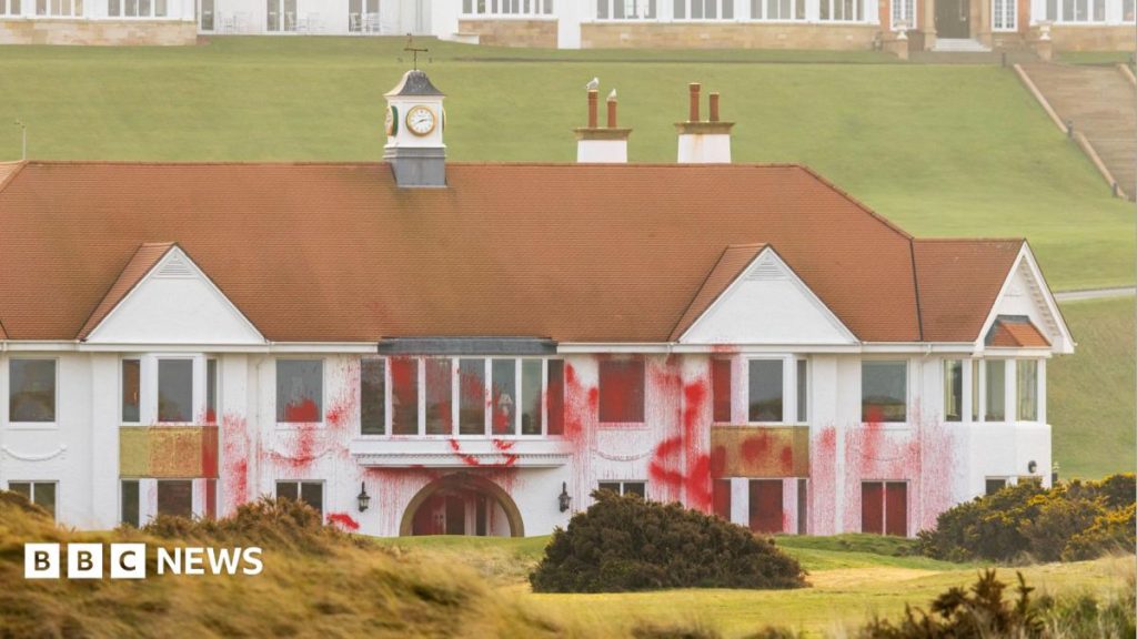 'Terrorist connection' included in charges over vandalism at Trump's Scottish golf resort
