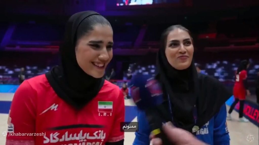 ویدیو| وقتی انگلیسی ملی پوش زن والیبال ایران تمام شد/ تقدیر گزارشگر خارجی از فاطمه خلیلی: فوق‌العاده‌اید!