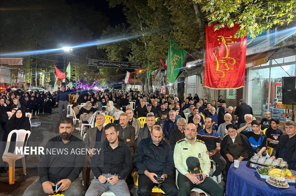 روایت مهر از آیین یادبود «فرزندان آسمانی» شفت در شب سوگ نبوی