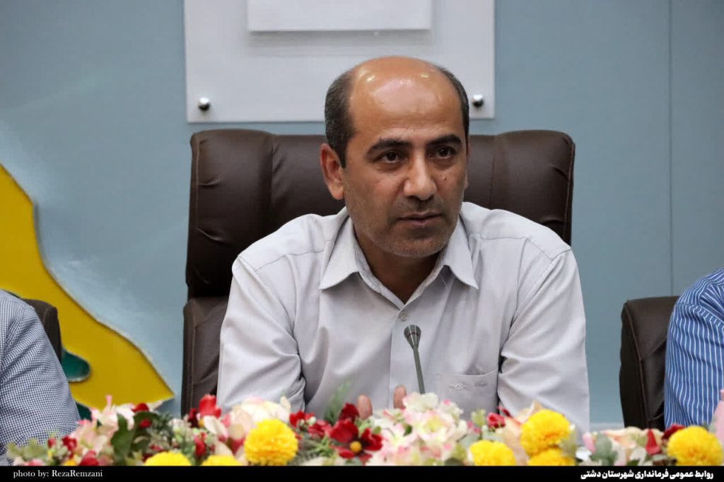 فرماندار دشتی: ۷۵۰ میلیارد تومان برای ۲۰۶ پروژه توزیع شد