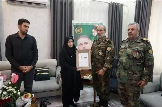 ابلاغ درجه سرتیپی بعد از شهادت