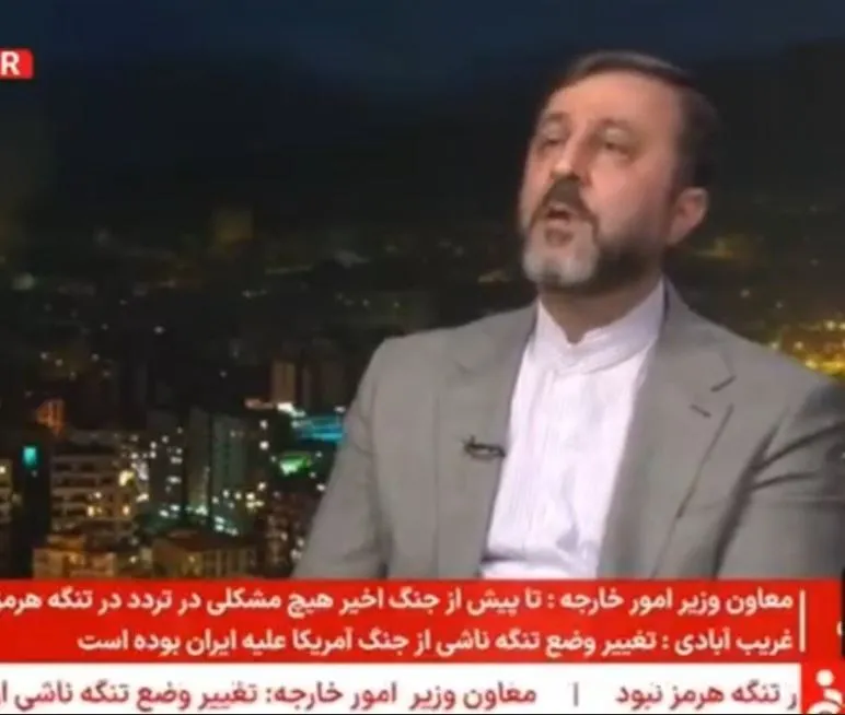 غریب‌آبادی: تفاهم ایران و عمان به معنای بازگشایی فوری تنگه نیست