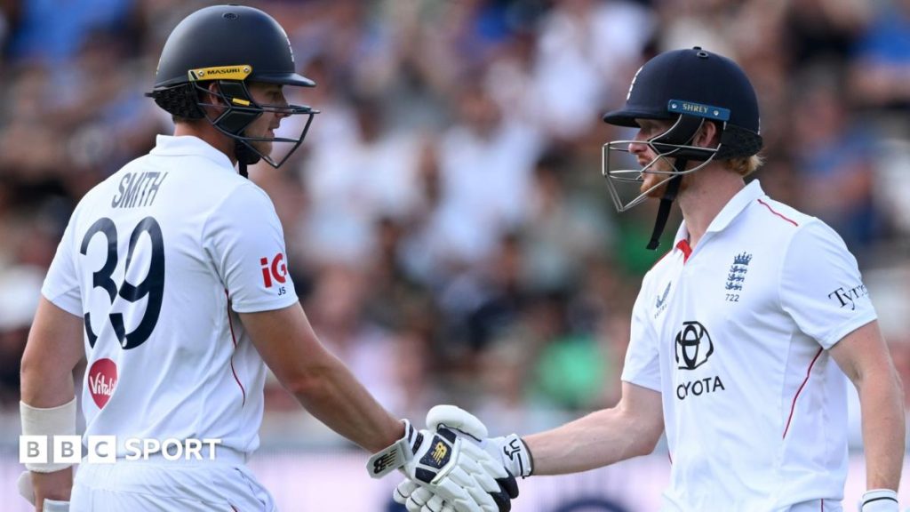Smith & Cox help England to 248-9 on truncated day one