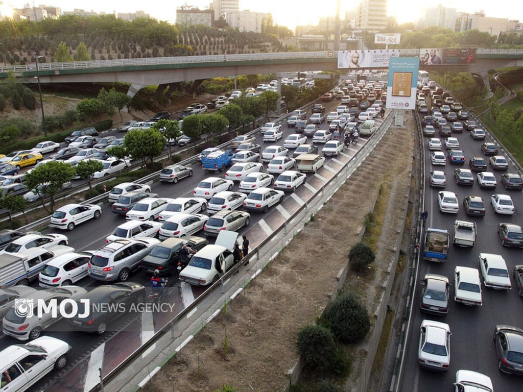 ترافیک سنگین در جاده چالوس و هراز