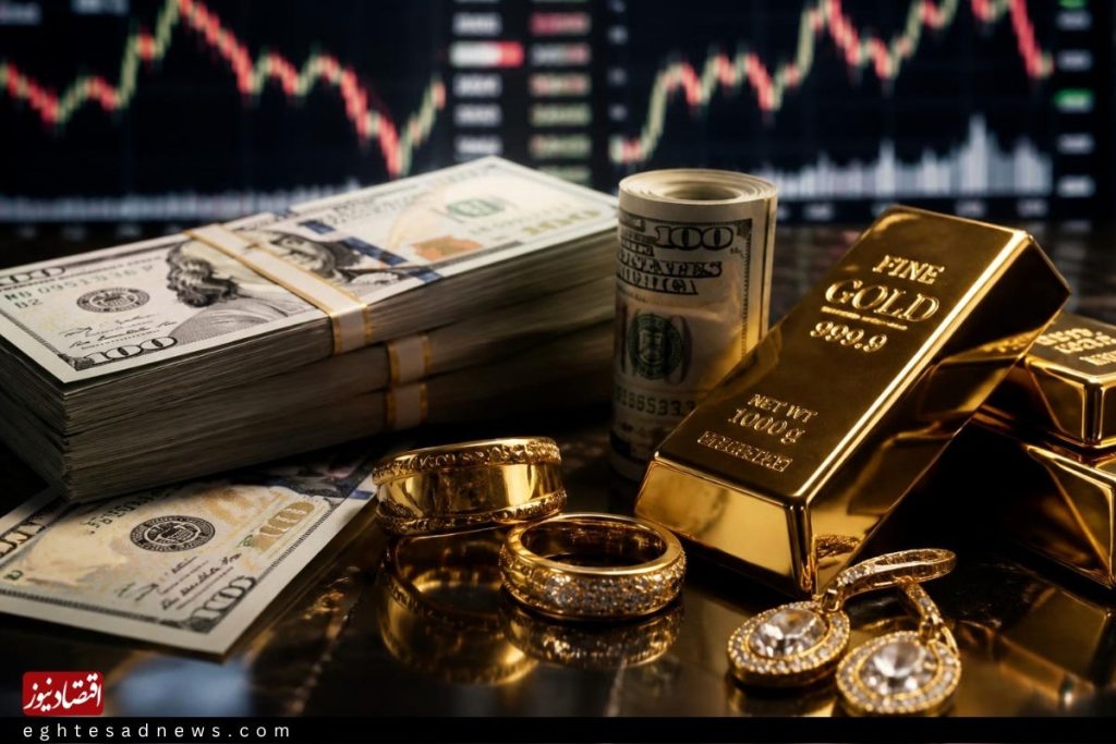 مسیر متفاوت بازار طلا و ارز | قیمت دلار تا ۲۰۲ هزار تومان بالا رفت | طلا ۲۱ میلیون و ۶۹۰ هزار تومان شد | سایه تحریم، تورم و ابهام سیاسی بر بازار
