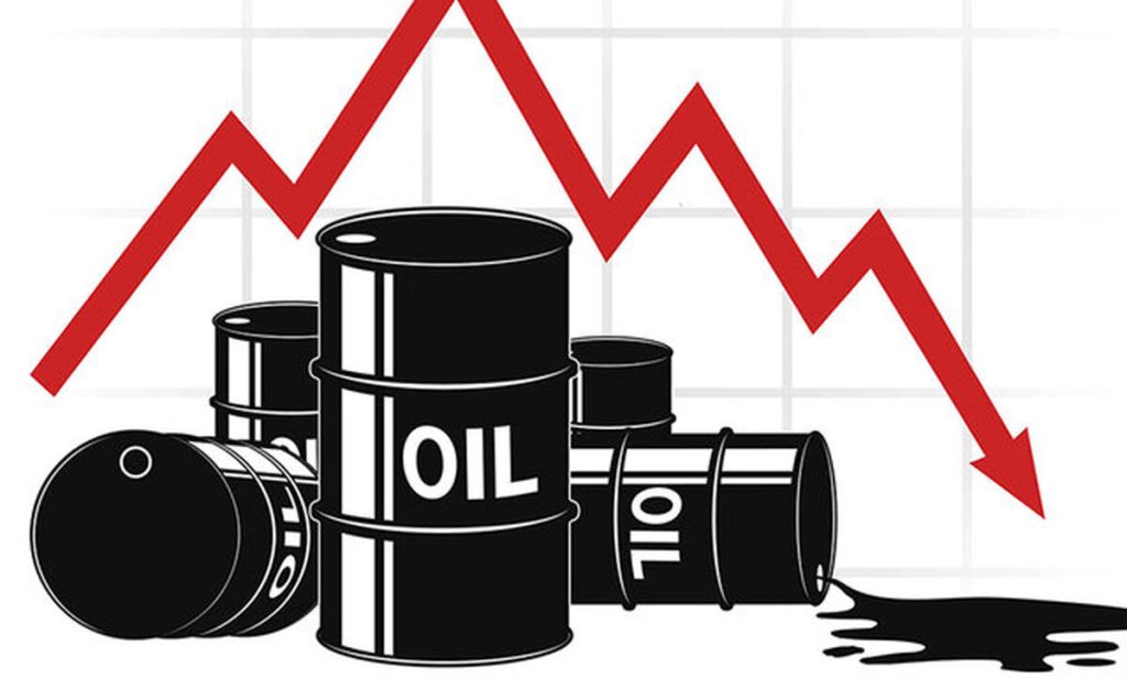 کاهش قیمت نفت به بیش از ۲ دلار