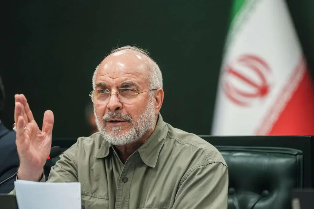 قالیباف وزیر خزانه داری آمریکا را متهم به دروغگویی کرد + عکس
