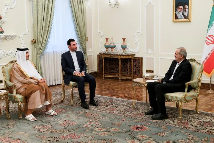 پزشکیان: حقوق ملت ایران باید به رسمیت شناخته شود/ قطر: درهای ما به روی ایران باز است