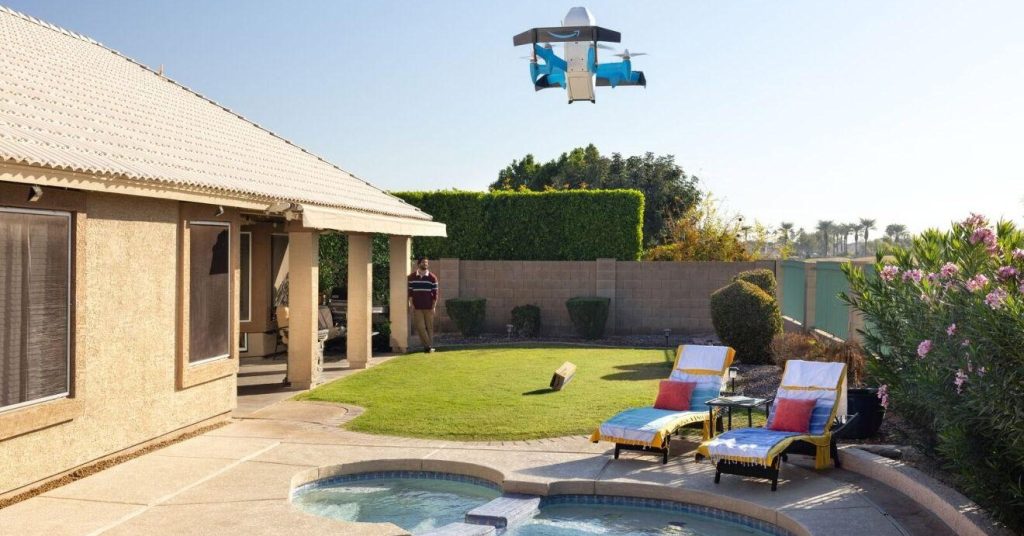Amazon’s drone deliveries are landing in pools and ponds