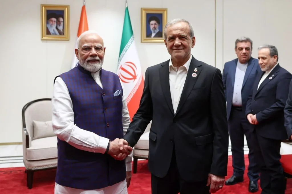 مودی پس از دیدار با پزشکیان: روابط تجاری با ایران را گسترش می‌دهیم