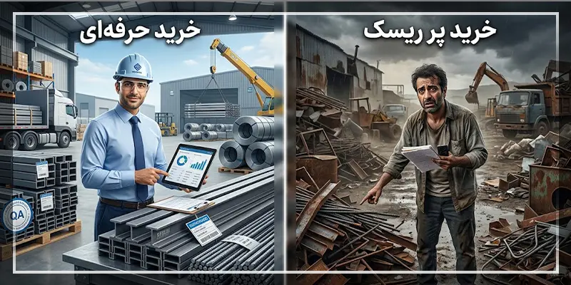 تفاوت یک خرید حرفه‌ای و یک خرید پرریسک در بازار فولاد چیست؟