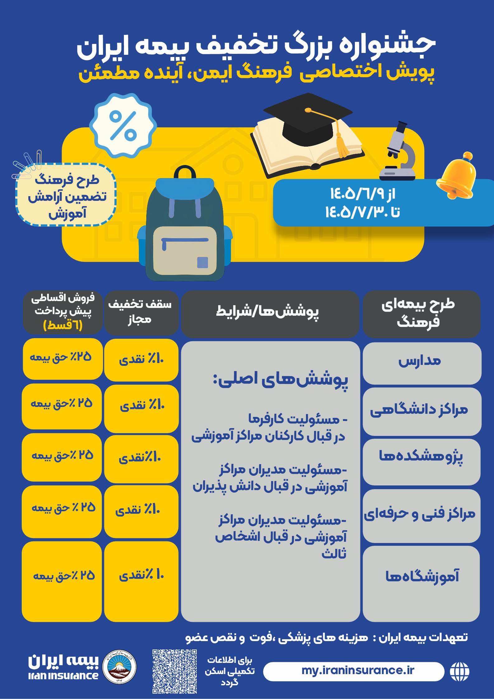 آغاز جشنواره بزرگ تخفیف بیمه ایران ویژه جامعه آموزشی کشور
