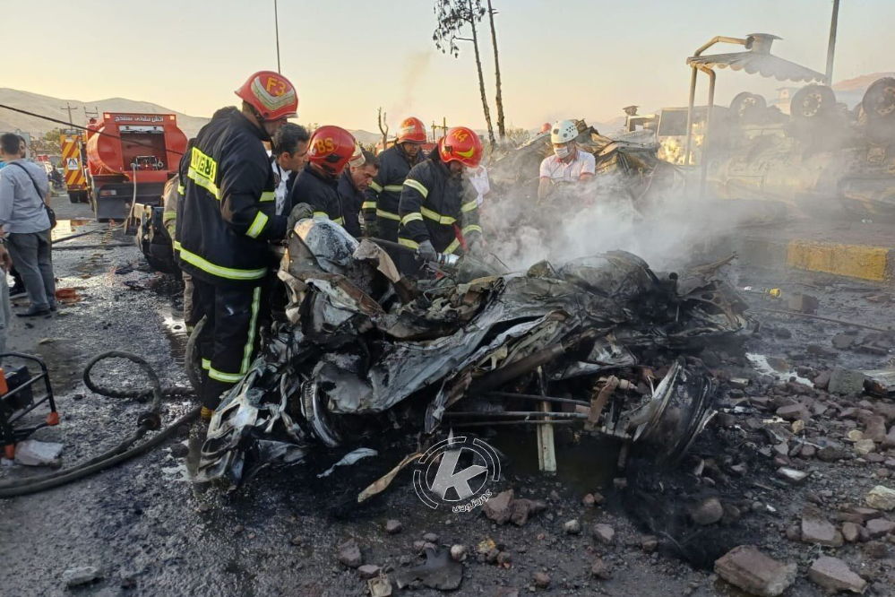 انفجار مرگبار تانکر سوخت در سنندج؛ 11 نفر جان باختند؛ عزای عمومی در کردستان ؛ علت حادثه