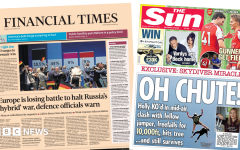 The Papers: 'Losing battle to halt Russia's 'hybrid' war' and 'Oh chute!'