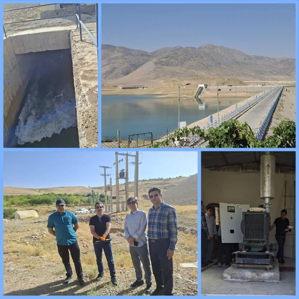 رزمایش بازگشایی دریچه های تحتانی سدمخزنی ایوشان لرستان
