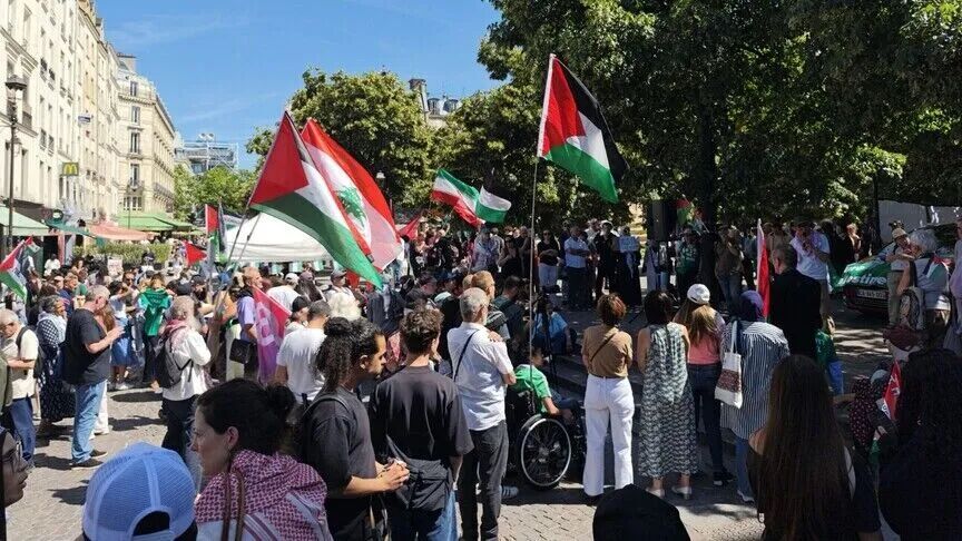 تظاهرات حامیان فلسطین در سوئد و فرانسه