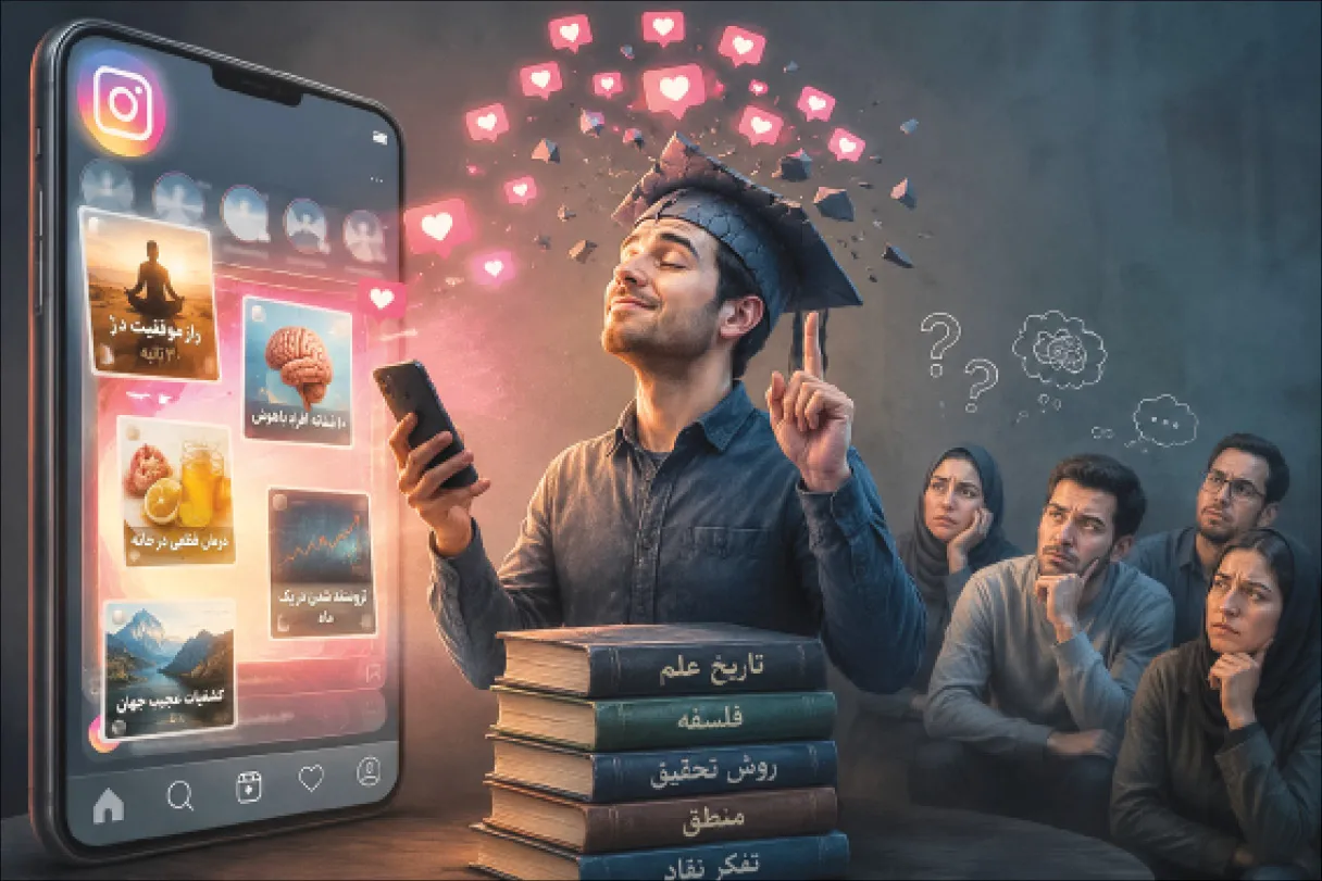‌توهم دانایی اینستاگرامی