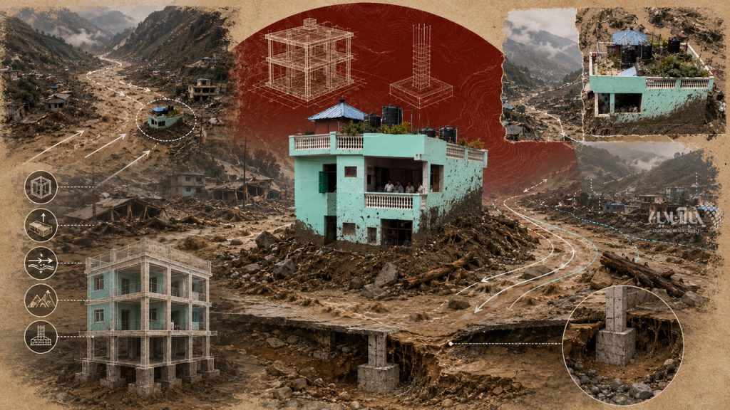 راستی‌آزمایی| راز خانه‌ آبی‌رنگی که «سیل نپال» حریفش نشد؛ معجزه یا مهندسی؟