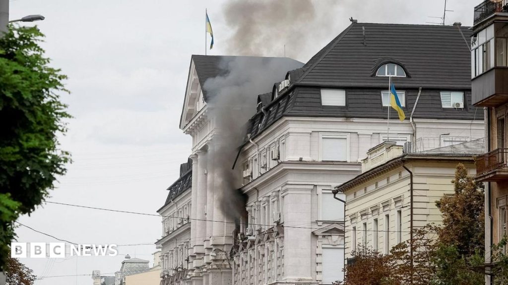 Russia hits Ukrainian security headquarters in drone attack, Zelensky says