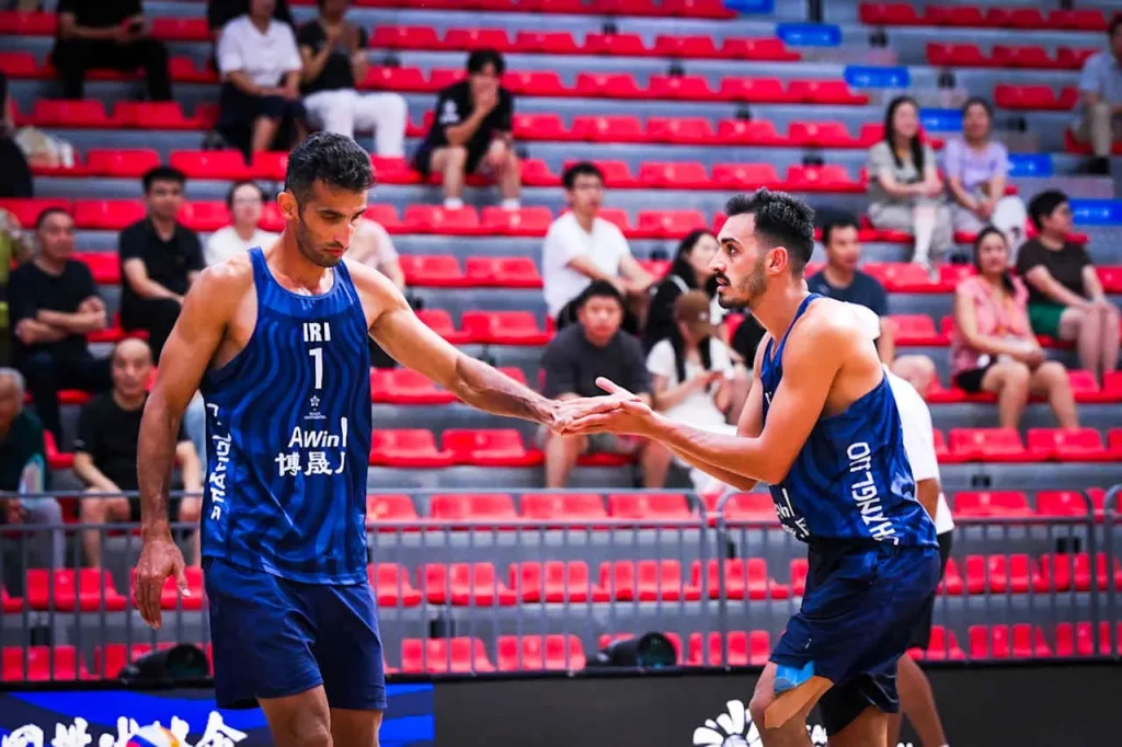 والیبال ساحلی قهرمانی آسیا| صعود ایران ۲ به یک چهارم در روز حذف ایران یک