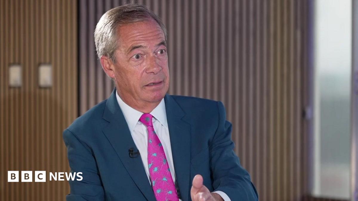 Farage tells BBC 'we live in a complainants' society' after questions over Reform funding