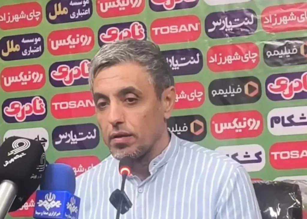 مگر فصل پیش قهرمان شده‌اید؟/ عصبانیت شدید رسول خطیبی در کنفرانس مطبوعاتی