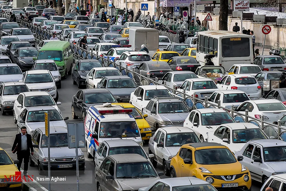 ترافیک سنگین در محور چالوس