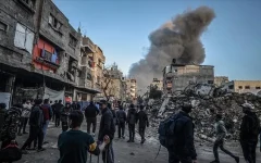بمباران سنگین شرق شهر غزه