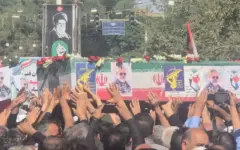 پیکر شهید سردار «حسین ظریفی» در گناباد تشییع شد