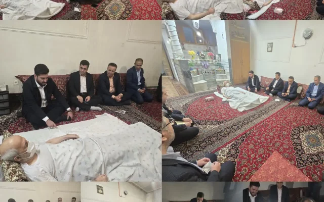 معاون بازرسی وزارت تعاون، کار ورفاه اجتماعی ٬مدیرکل کار لرستان و مدیران بانک رفاه به دیدار جانباز ۷۰ درصد رفتند؛ از تکریم ایثار تا پیگیری مطالبات»