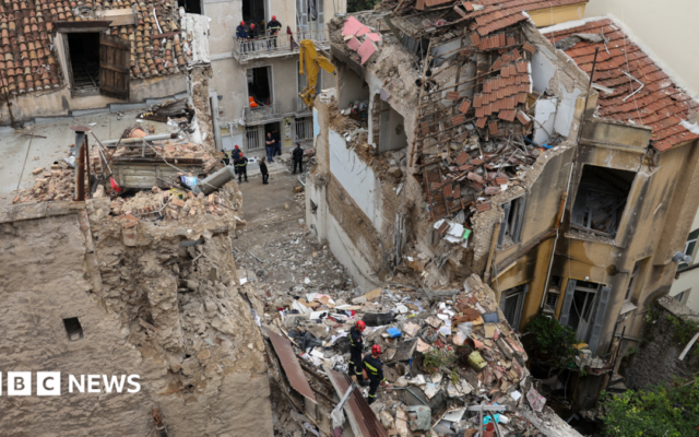 British national among six dead in building explosion close to Acropolis in Athens