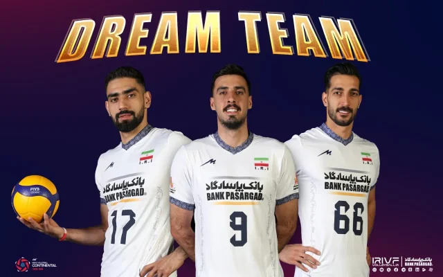 والیبال قهرمانی آسیا| حضور ۳ بازیکن ایران در تیم منتخب رقابت‌ها