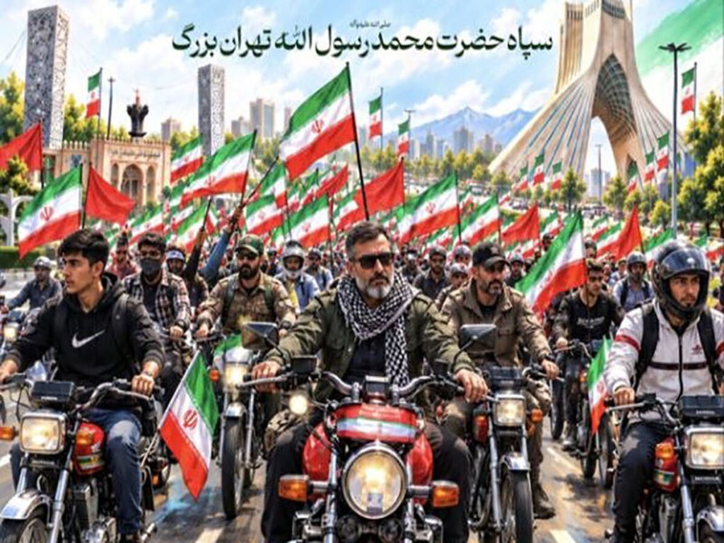 رزمایش بزرگ ۴۰ هزار موتورسوار در تهران آغاز شد