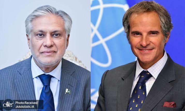 گفتگوی معاون نخستوزیر پاکستان با گروسی درباره پایان جنگ علیه ایران