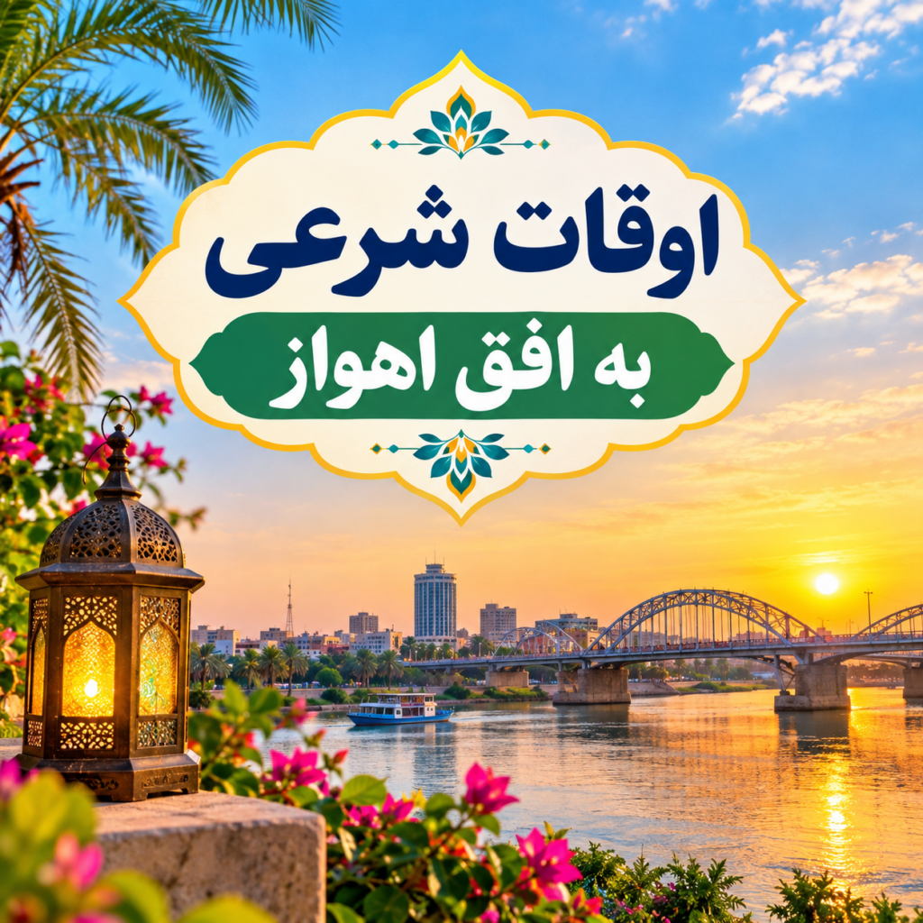 اوقات شرعی ۵ مهر ۱۴۰۵ به افق اهواز