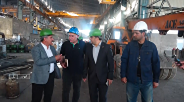 بازدید معاون صنایع کوچک از واحدهای صنعتی ایوان
