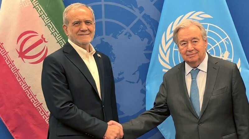 رئیس جمهور با دبیرکل سازمان ملل دیدار و گفتوگو کرد