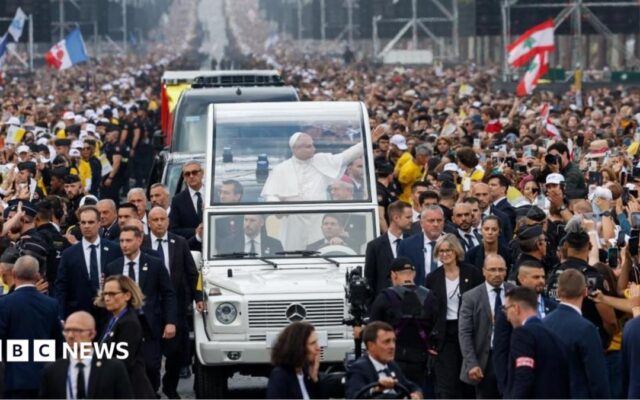 Pope praises young people's 'energy and commitment' at huge open-air Mass in Paris