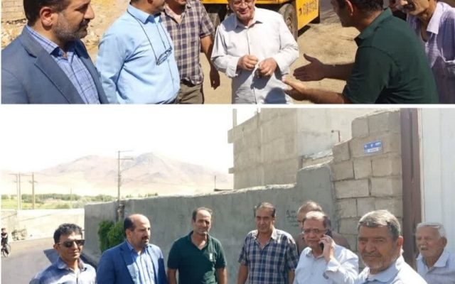 بازدید میدانی مفتح از پروژه آسفالت روستای کارخانه؛ تأکید بر اجرای اصولی و نظارت فنی