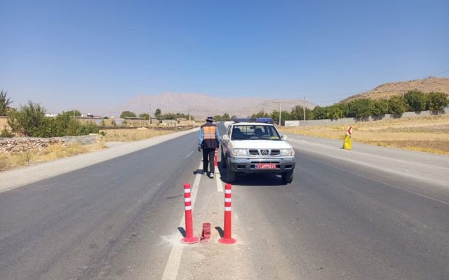 ایمن‌سازی محورهای خانمیرزا با نصب علائم و اصلاح شانه راه