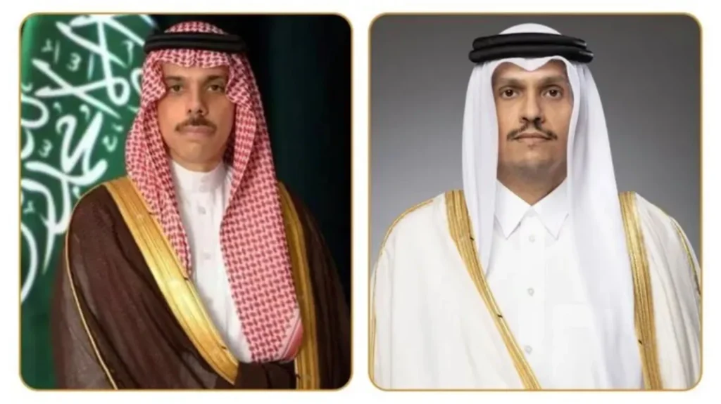 وزرای خارجه عربستان و قطر از تلاش‌ها در راستای کاهش تنش در منطقه حمایت کردند