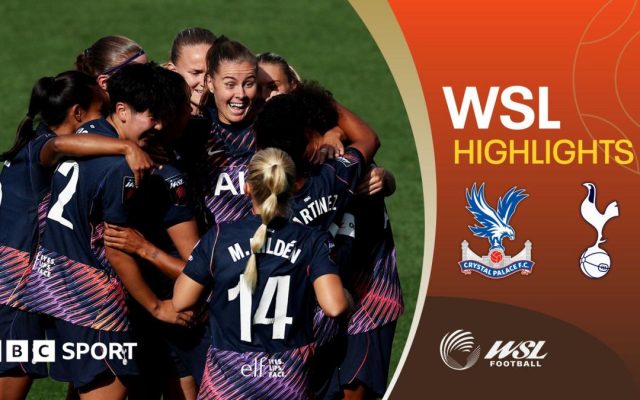 Holdt scores hat-trick as Spurs thrash 10-player Palace
