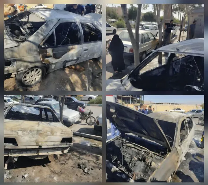 آتش‌نشانی: آتش‌سوزی ۳ خودرو در یک جایگاه سوخت کرمان/ این حادثه تلفات جانی نداشت