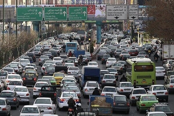ترافیک سنگین در برخی بزرگراههای تهران