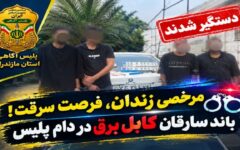 مرخصی زندان فرصت سرقت!؛ باند سارقان کابل برق در دام پلیس