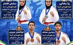 ۴مدال آسیایی سهم کاراته‌کاهای قزوین در اردن
