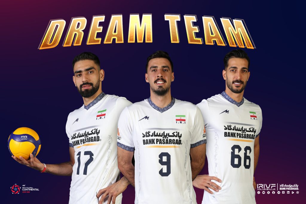 سه ملیپوش ایران در تیم منتخب والیبال قهرمانی آسیا