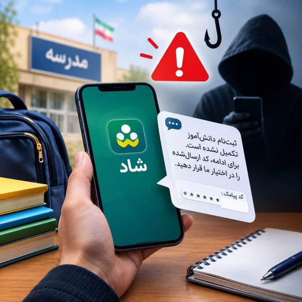 هشدار پلیس فتا درباره کلاهبرداری با عنوان تکمیل ثبتنام دانشآموزان در شاد