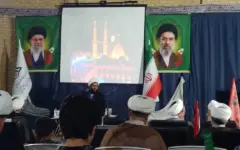 گزارشی از مراسم گرامیداشت هفته دفاع مقدس و شهدای مقاومت در مجتمع تبلیغ حوزه